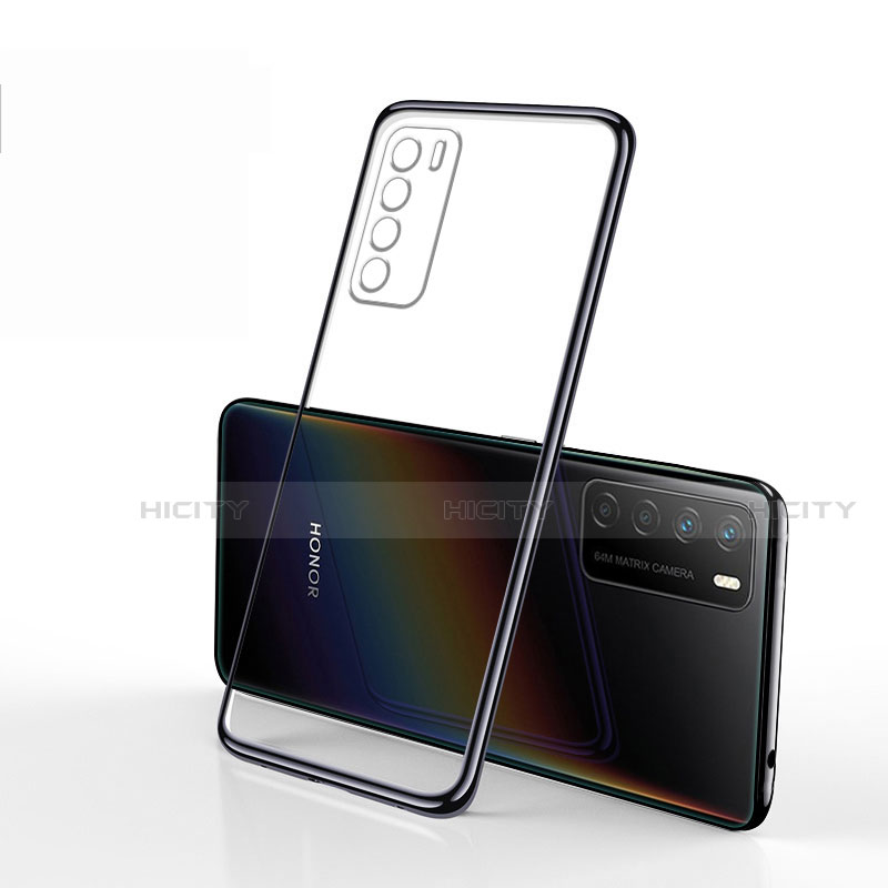 Silikon Schutzhülle Ultra Dünn Flexible Tasche Durchsichtig Transparent S01 für Huawei Honor Play4 5G
