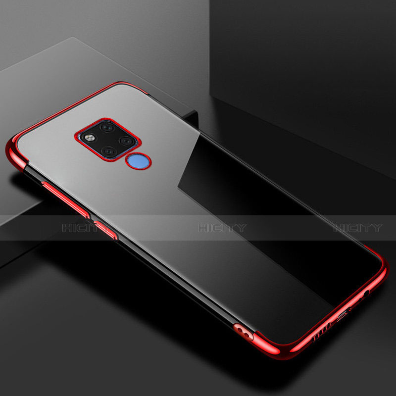 Silikon Schutzhülle Ultra Dünn Flexible Tasche Durchsichtig Transparent S01 für Huawei Mate 20 X 5G groß