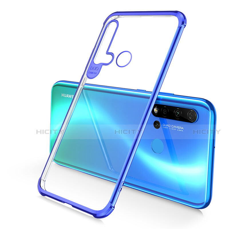 Silikon Schutzhülle Ultra Dünn Flexible Tasche Durchsichtig Transparent S01 für Huawei P20 Lite (2019) groß