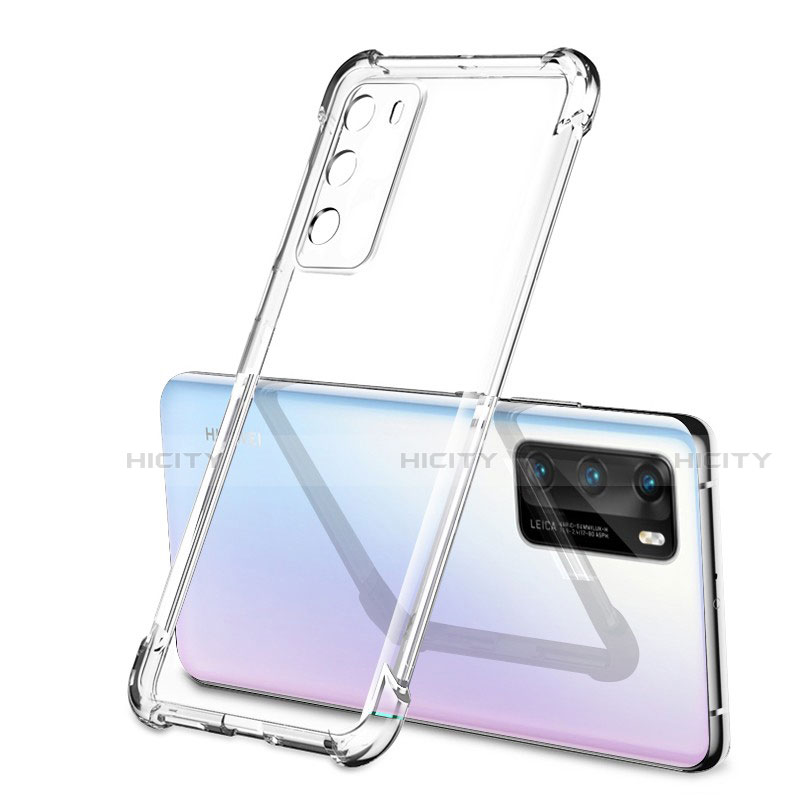 Silikon Schutzhülle Ultra Dünn Flexible Tasche Durchsichtig Transparent S01 für Huawei P40