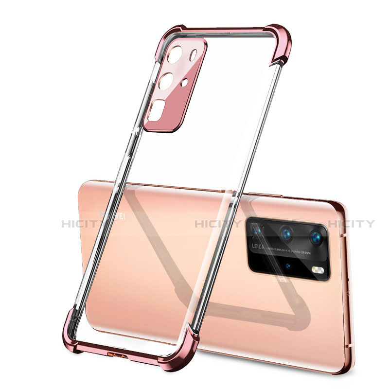 Silikon Schutzhülle Ultra Dünn Flexible Tasche Durchsichtig Transparent S01 für Huawei P40 Pro