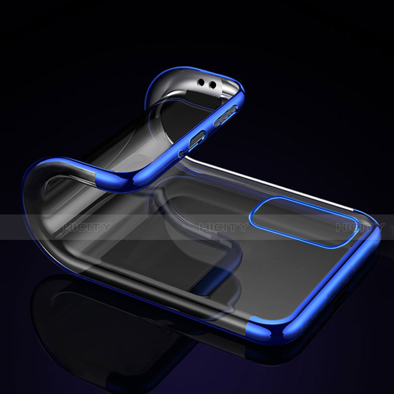 Silikon Schutzhülle Ultra Dünn Flexible Tasche Durchsichtig Transparent S01 für Oppo Find X2 Neo groß
