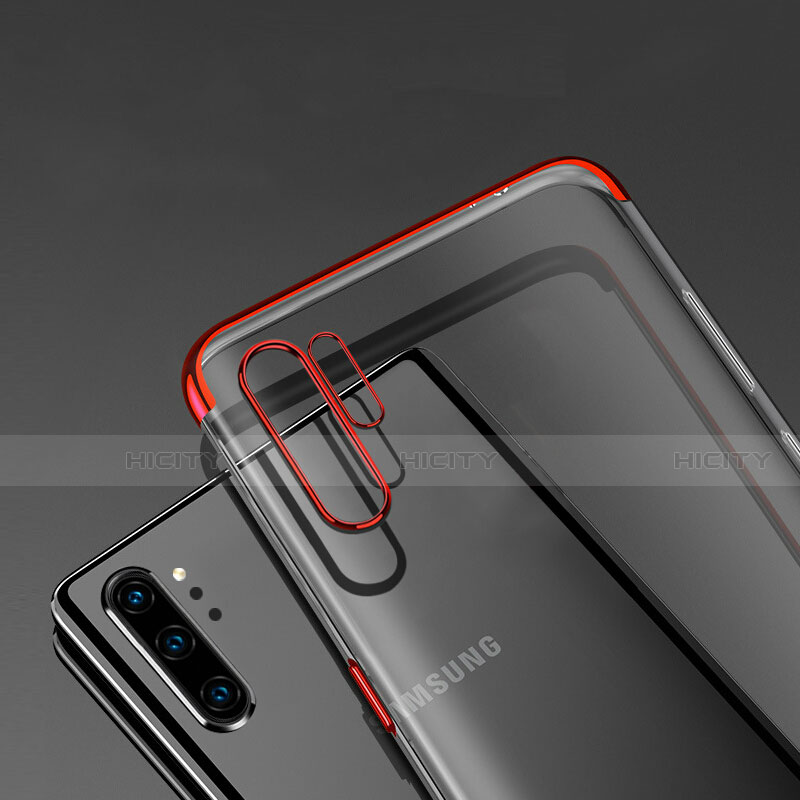 Silikon Schutzhülle Ultra Dünn Flexible Tasche Durchsichtig Transparent S01 für Samsung Galaxy Note 10 Plus 5G groß