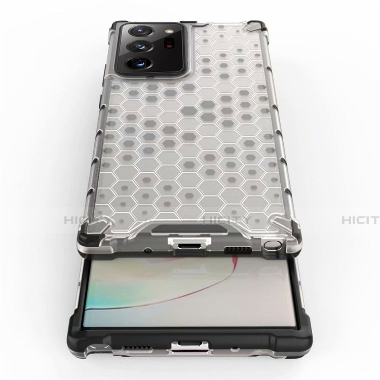 Silikon Schutzhülle Ultra Dünn Flexible Tasche Durchsichtig Transparent S01 für Samsung Galaxy Note 20 Ultra 5G groß