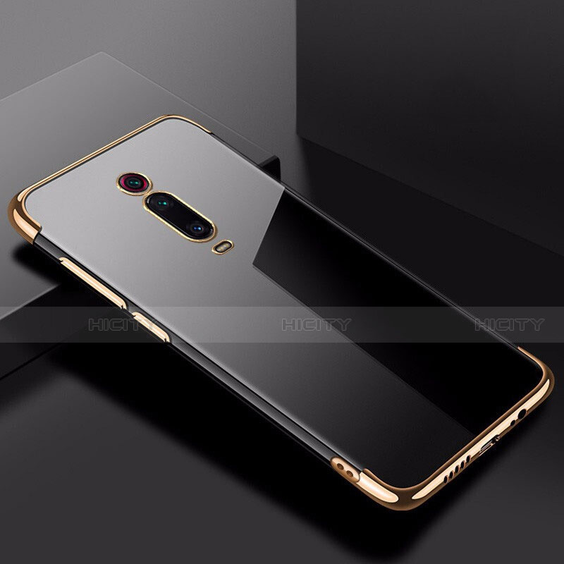 Silikon Schutzhülle Ultra Dünn Flexible Tasche Durchsichtig Transparent S01 für Xiaomi Mi 9T Pro Gold Plus