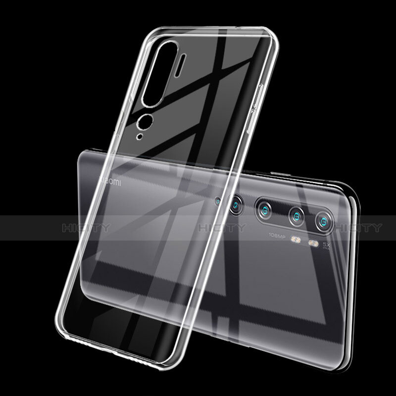 Silikon Schutzhülle Ultra Dünn Flexible Tasche Durchsichtig Transparent S01 für Xiaomi Mi Note 10 Pro