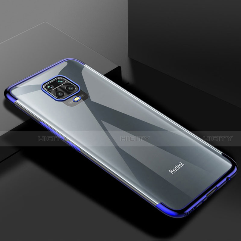 Silikon Schutzhülle Ultra Dünn Flexible Tasche Durchsichtig Transparent S01 für Xiaomi Poco M2 Pro Blau