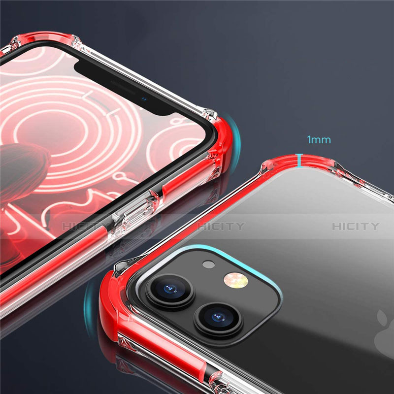 Silikon Schutzhülle Ultra Dünn Flexible Tasche Durchsichtig Transparent S02 für Apple iPhone 12