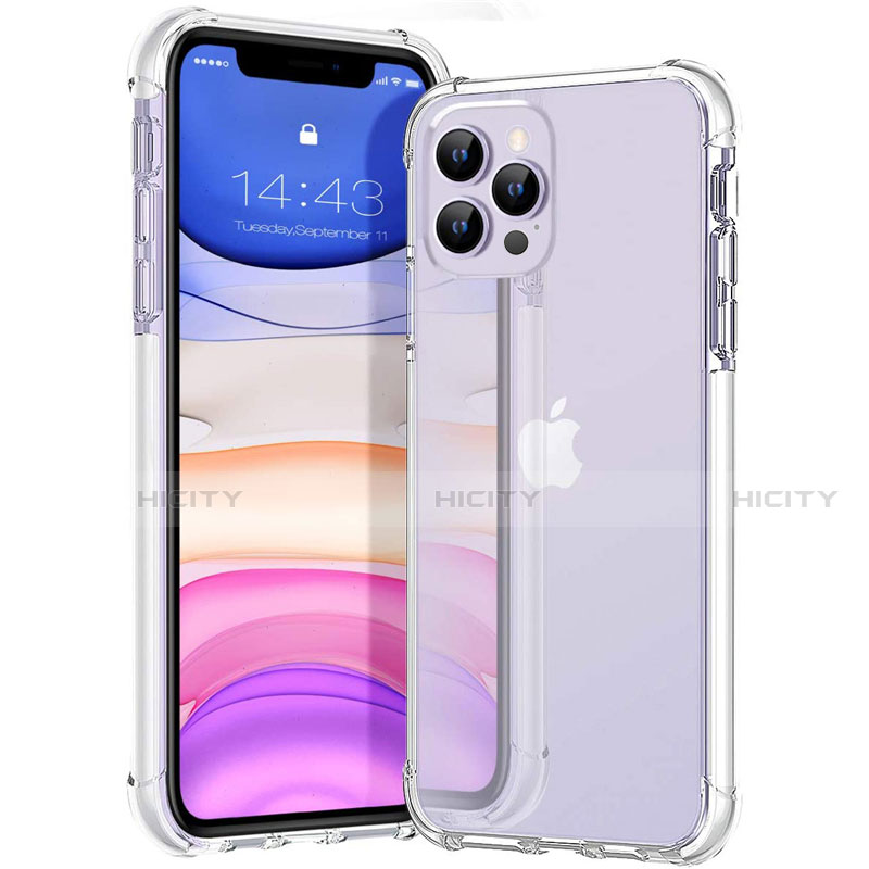 Silikon Schutzhülle Ultra Dünn Flexible Tasche Durchsichtig Transparent S02 für Apple iPhone 12 Pro Max