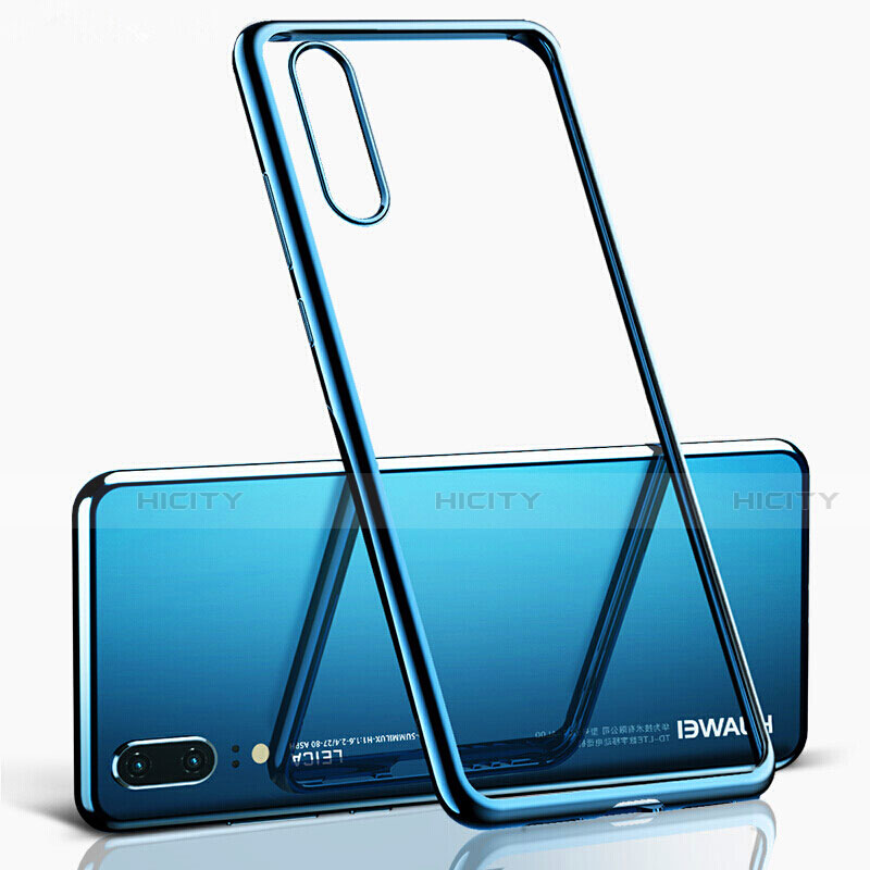 Silikon Schutzhülle Ultra Dünn Flexible Tasche Durchsichtig Transparent S02 für Huawei P20