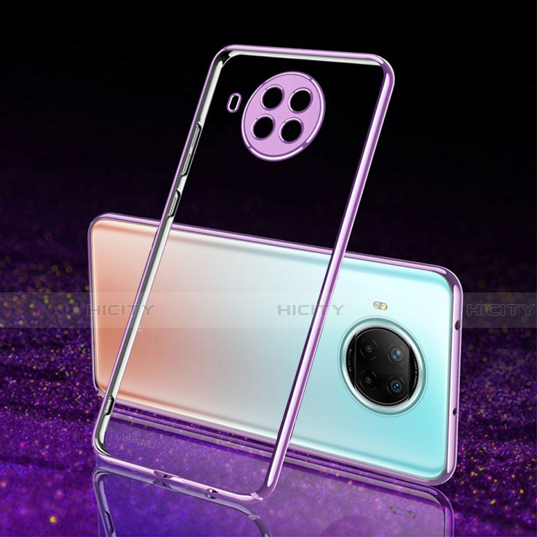 Silikon Schutzhülle Ultra Dünn Flexible Tasche Durchsichtig Transparent S02 für Xiaomi Mi 10T Lite 5G Violett