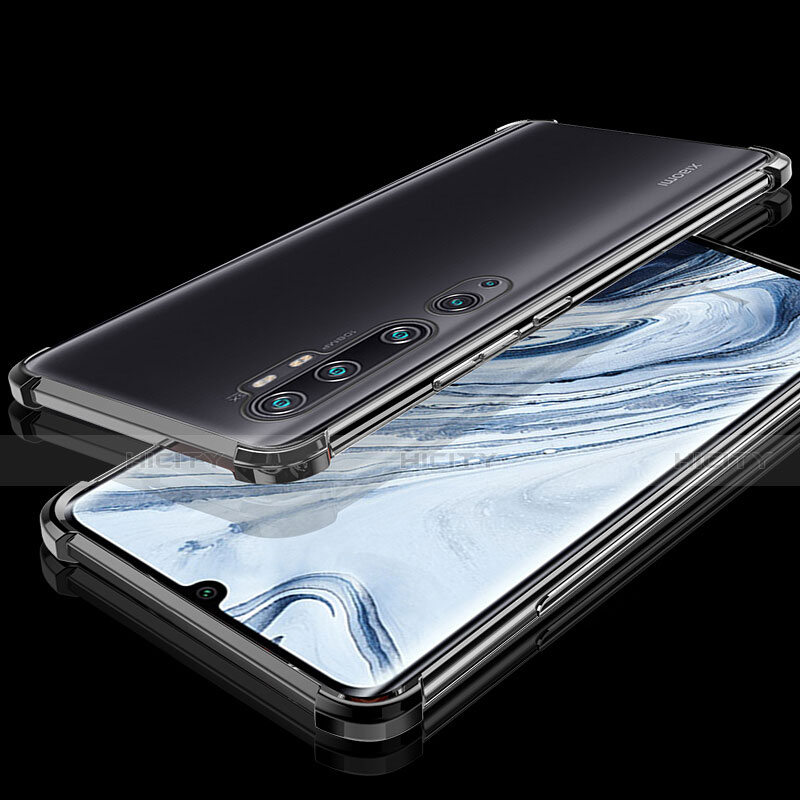 Silikon Schutzhülle Ultra Dünn Flexible Tasche Durchsichtig Transparent S02 für Xiaomi Mi Note 10 groß
