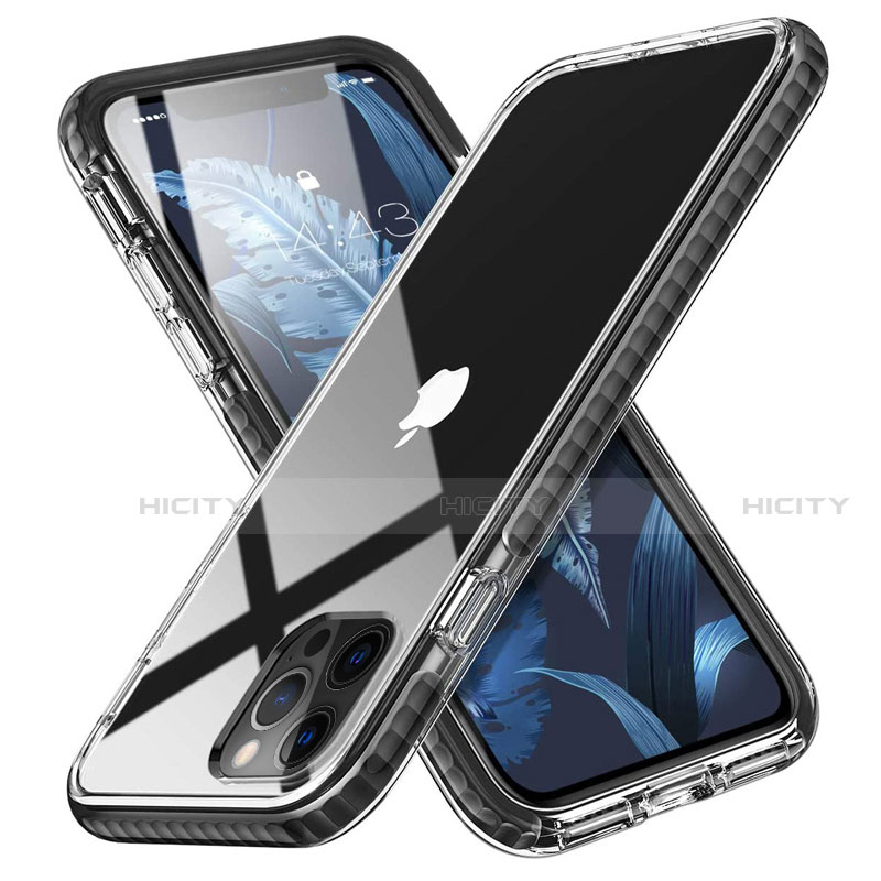 Silikon Schutzhülle Ultra Dünn Flexible Tasche Durchsichtig Transparent S03 für Apple iPhone 12 Pro Max groß