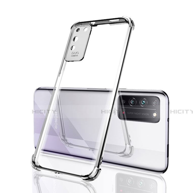 Silikon Schutzhülle Ultra Dünn Flexible Tasche Durchsichtig Transparent S04 für Huawei Honor X10 5G