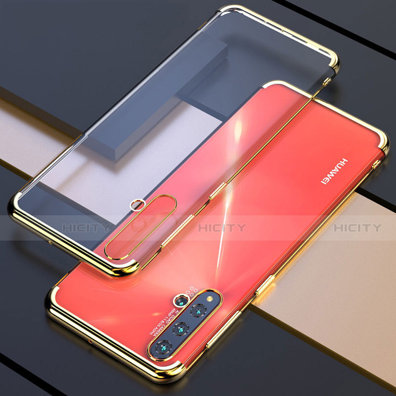 Silikon Schutzhülle Ultra Dünn Flexible Tasche Durchsichtig Transparent S04 für Huawei Nova 5