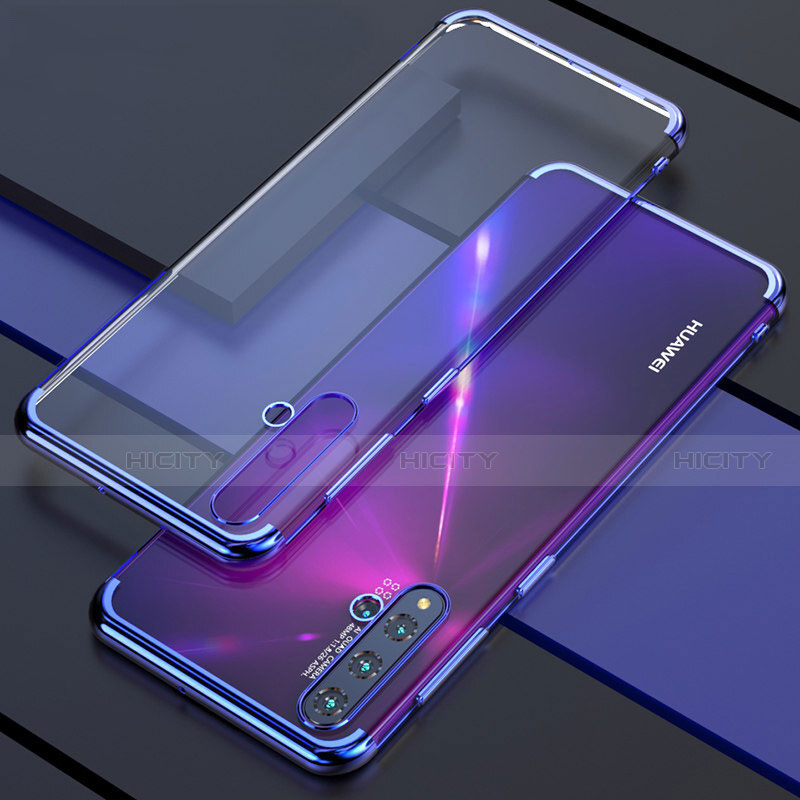 Silikon Schutzhülle Ultra Dünn Flexible Tasche Durchsichtig Transparent S04 für Huawei Nova 5
