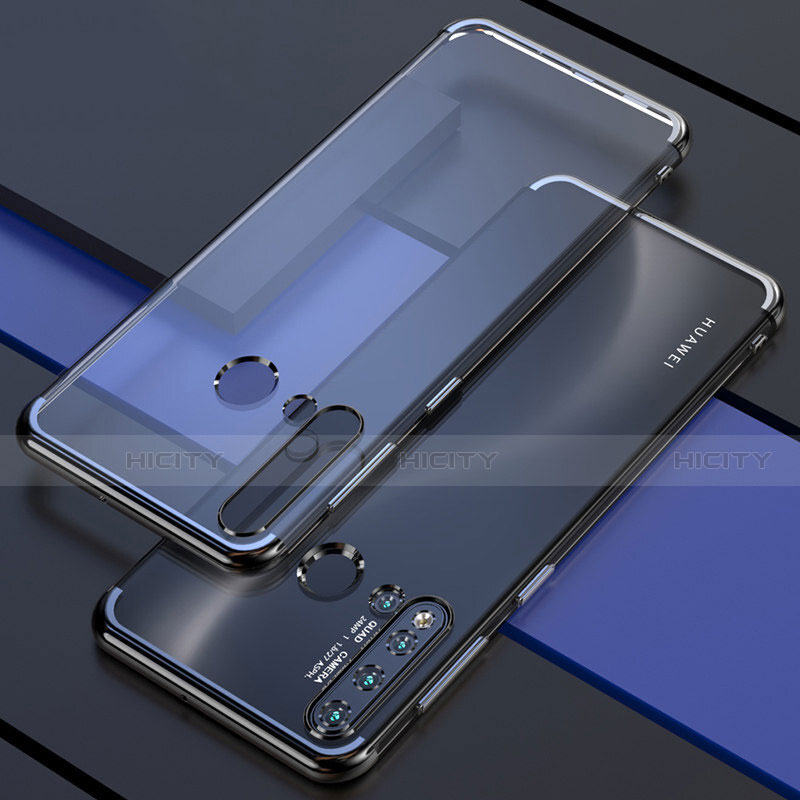 Silikon Schutzhülle Ultra Dünn Flexible Tasche Durchsichtig Transparent S04 für Huawei P20 Lite (2019) groß