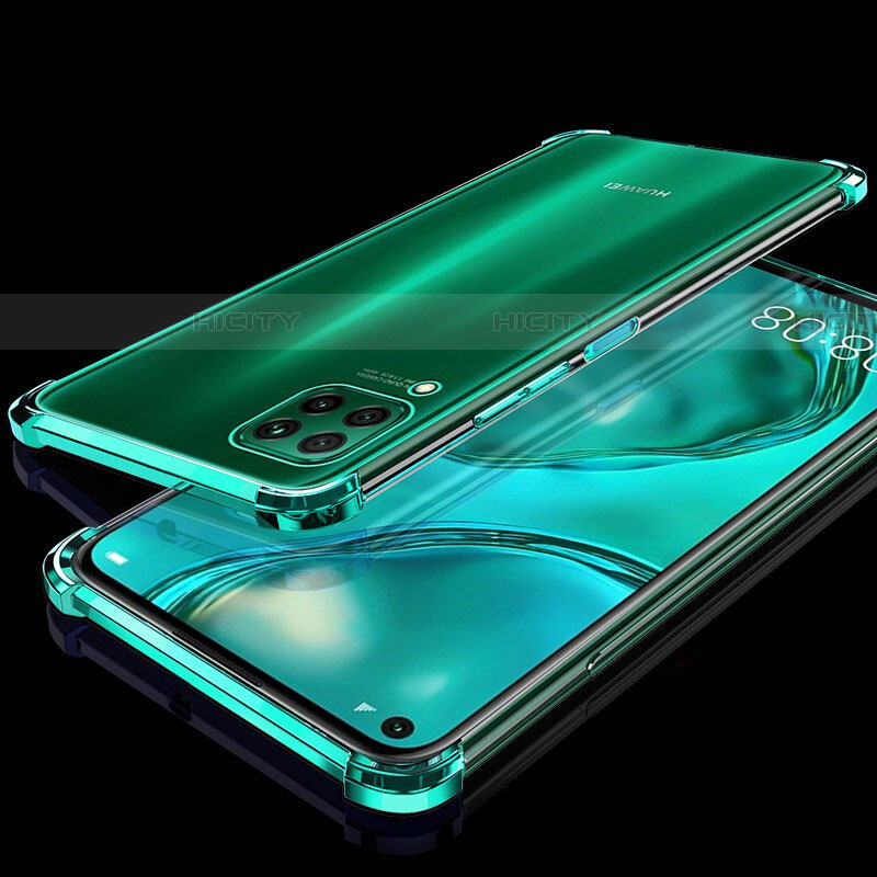 Silikon Schutzhülle Ultra Dünn Flexible Tasche Durchsichtig Transparent S04 für Huawei P40 Lite Grün Plus