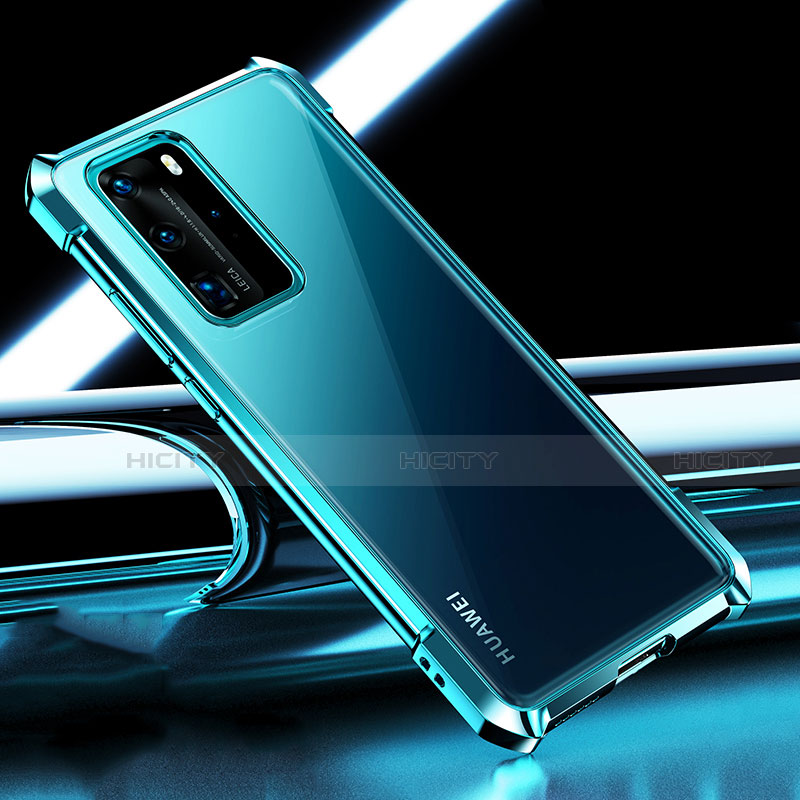Silikon Schutzhülle Ultra Dünn Flexible Tasche Durchsichtig Transparent S04 für Huawei P40 Pro groß