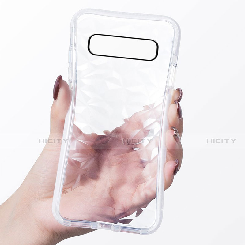 Silikon Schutzhülle Ultra Dünn Flexible Tasche Durchsichtig Transparent S04 für Samsung Galaxy S10 5G