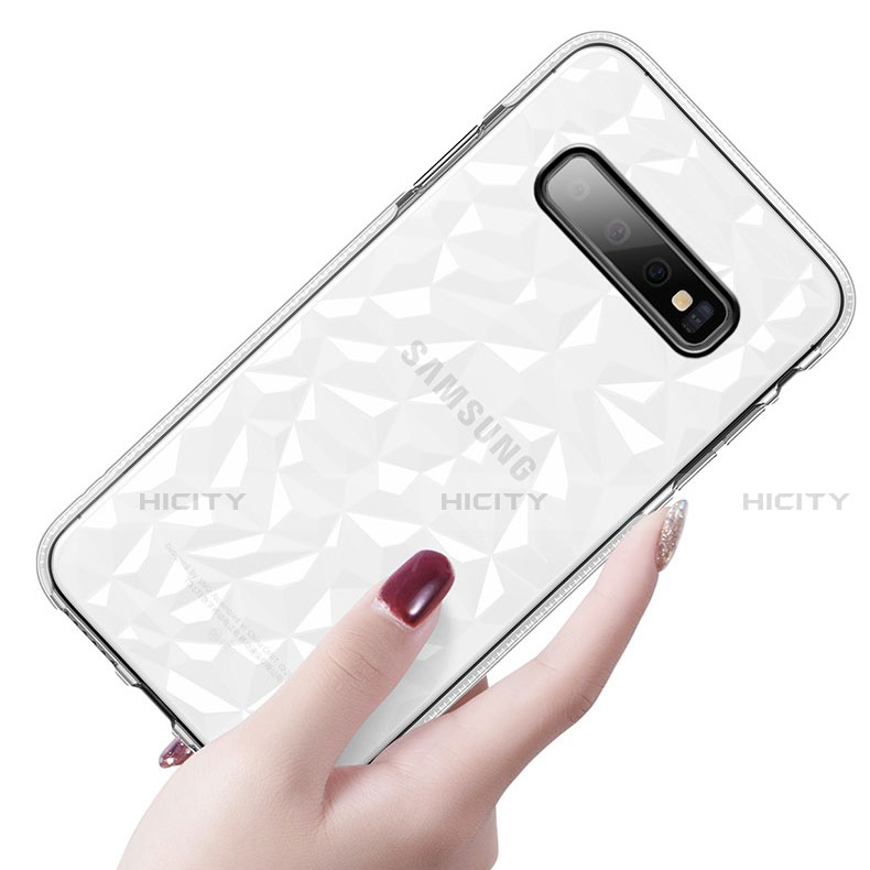 Silikon Schutzhülle Ultra Dünn Flexible Tasche Durchsichtig Transparent S04 für Samsung Galaxy S10