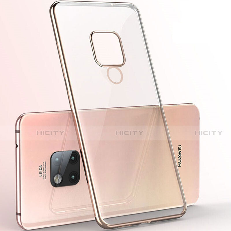 Silikon Schutzhülle Ultra Dünn Flexible Tasche Durchsichtig Transparent S06 für Huawei Mate 20 X 5G Gold Plus