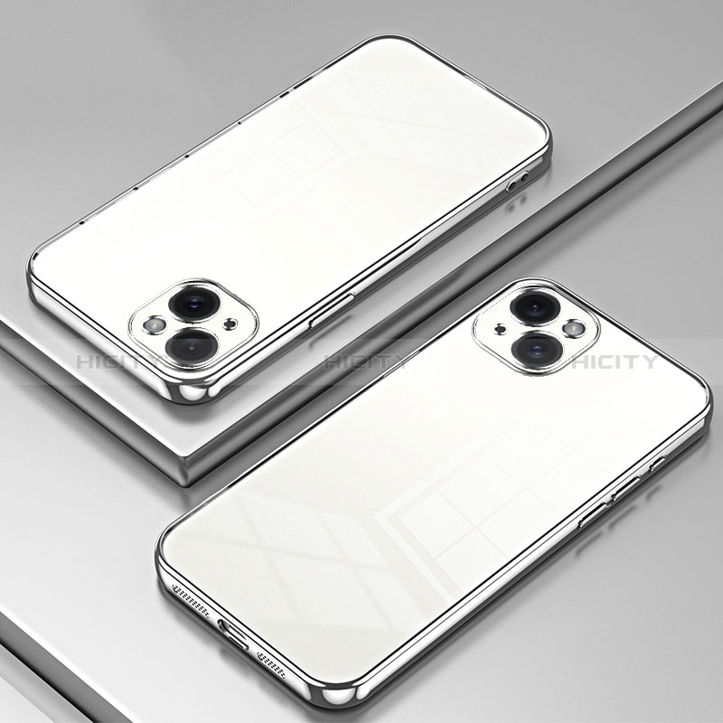 Silikon Schutzhülle Ultra Dünn Flexible Tasche Durchsichtig Transparent SY1 für Apple iPhone 14 Plus
