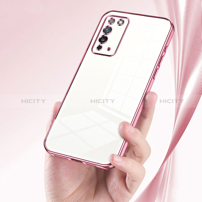 Silikon Schutzhülle Ultra Dünn Flexible Tasche Durchsichtig Transparent SY1 für Huawei Honor X10 5G