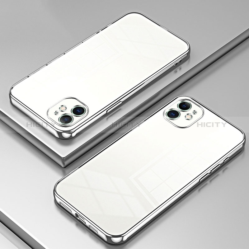 Silikon Schutzhülle Ultra Dünn Flexible Tasche Durchsichtig Transparent SY2 für Apple iPhone 12