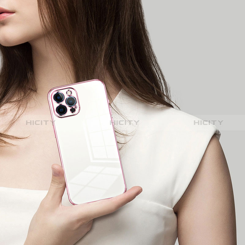 Silikon Schutzhülle Ultra Dünn Flexible Tasche Durchsichtig Transparent SY2 für Apple iPhone 12 Pro Max groß