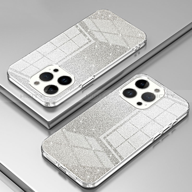 Silikon Schutzhülle Ultra Dünn Flexible Tasche Durchsichtig Transparent SY2 für Apple iPhone 14 Pro groß