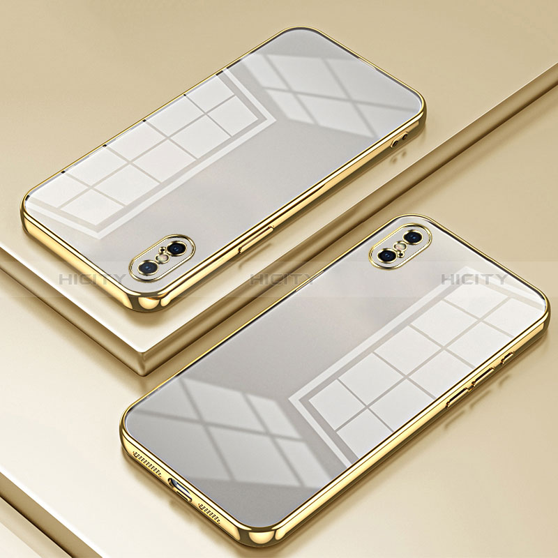 Silikon Schutzhülle Ultra Dünn Flexible Tasche Durchsichtig Transparent SY2 für Apple iPhone Xs