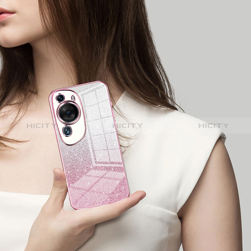 Silikon Schutzhülle Ultra Dünn Flexible Tasche Durchsichtig Transparent SY2 für Huawei P60 Art