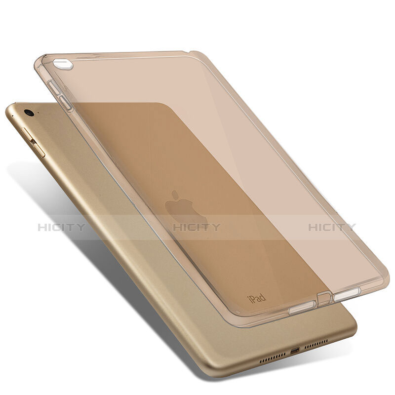 Silikon Schutzhülle Ultra Dünn Handyhülle Hülle Durchsichtig Transparent für Apple iPad Mini 4 Gold Plus