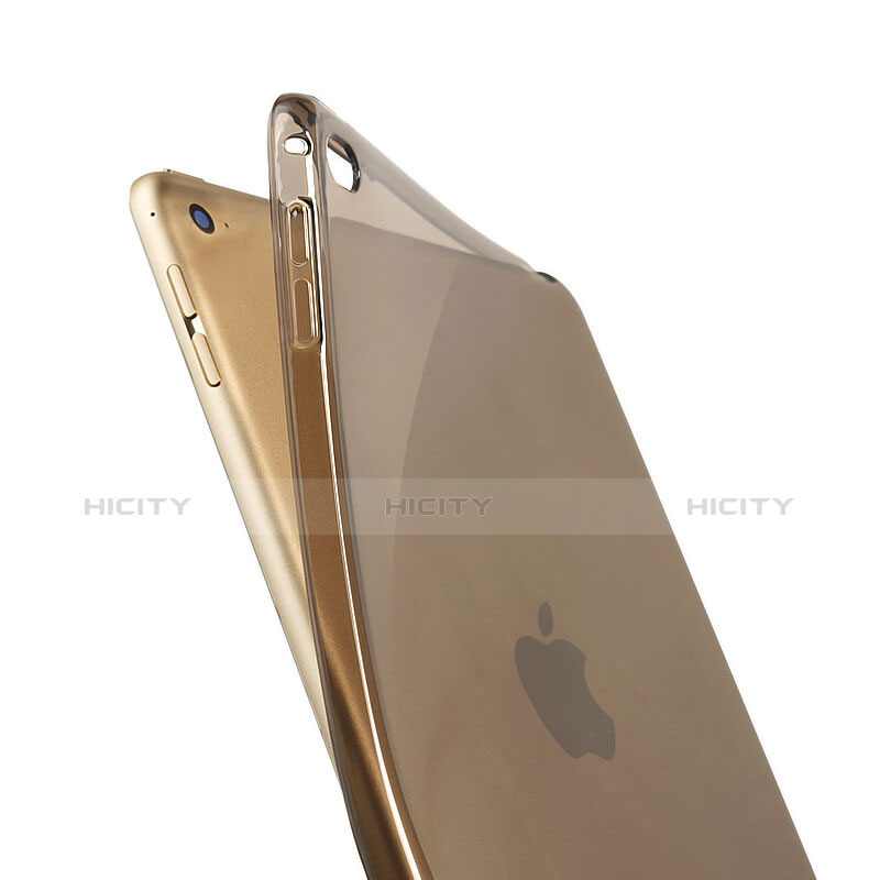 Silikon Schutzhülle Ultra Dünn Handyhülle Hülle Durchsichtig Transparent für Apple iPad Mini 4 Gold groß