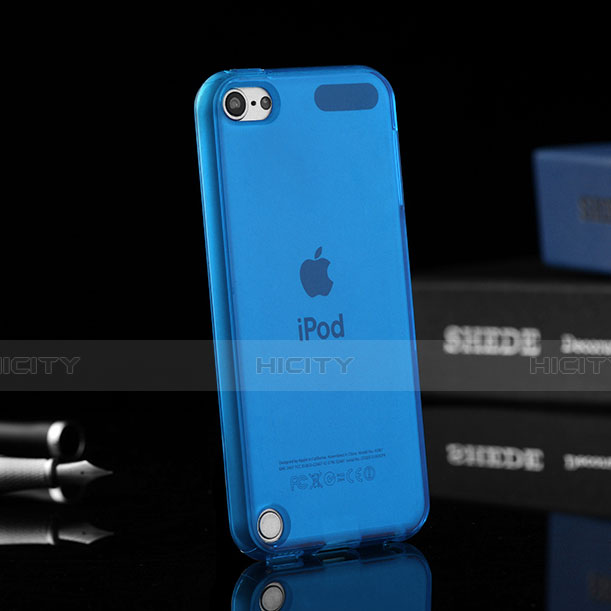 Silikon Schutzhülle Ultra Dünn Handyhülle Hülle Durchsichtig Transparent für Apple iPod Touch 5 Blau