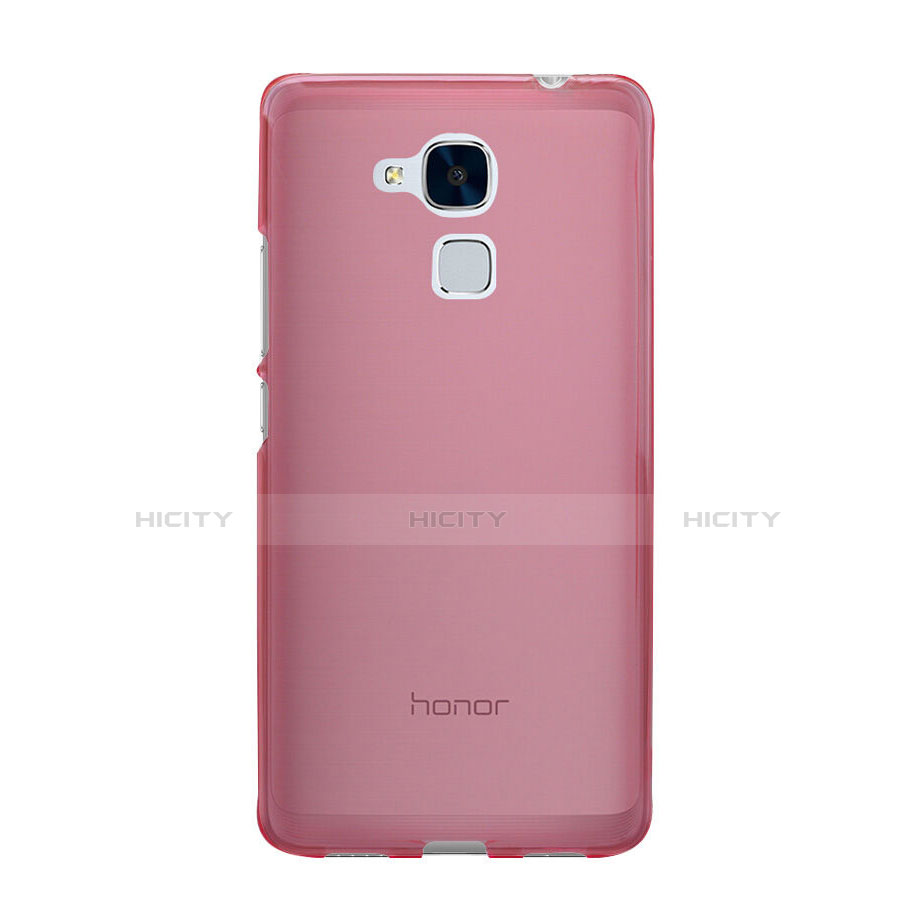 Silikon Schutzhülle Ultra Dünn Handyhülle Hülle Durchsichtig Transparent für Huawei Honor 5C Rosa Plus