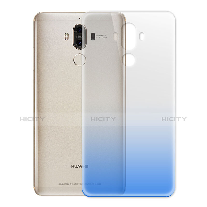 Silikon Schutzhülle Ultra Dünn Hülle Durchsichtig Farbverlauf für Huawei Mate 9 Hellblau