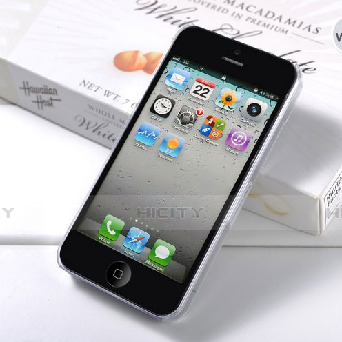 Silikon Schutzhülle Ultra Dünn Hülle Durchsichtig Matt für Apple iPhone 4S Weiß groß