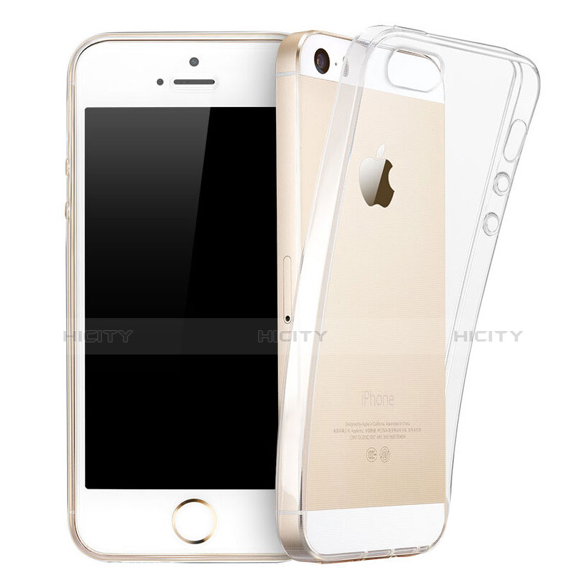 Silikon Schutzhülle Ultra Dünn Hülle Durchsichtig Transparent für Apple iPhone 5S Klar