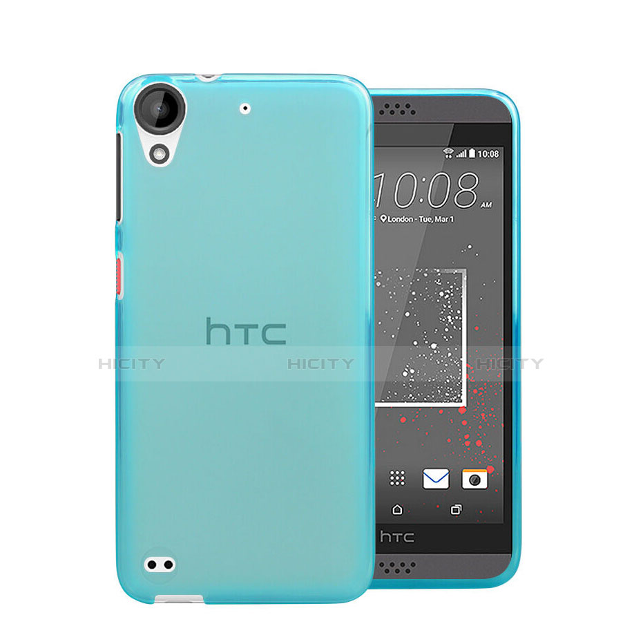 Silikon Schutzhülle Ultra Dünn Hülle Durchsichtig Transparent für HTC Desire 630 Blau