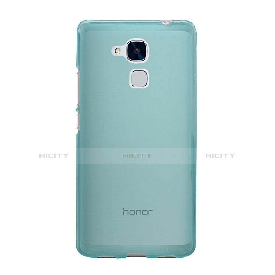 Silikon Schutzhülle Ultra Dünn Hülle Durchsichtig Transparent für Huawei GR5 Mini Blau Plus