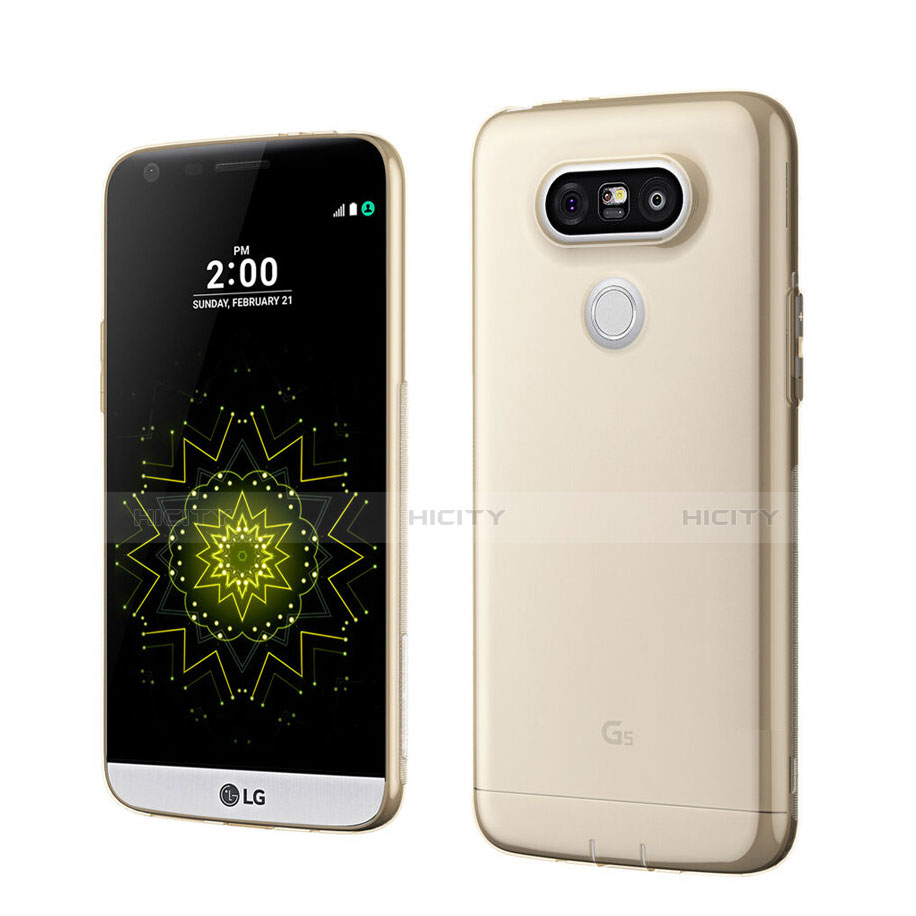 Silikon Schutzhülle Ultra Dünn Hülle Durchsichtig Transparent für LG G5 Gold Plus