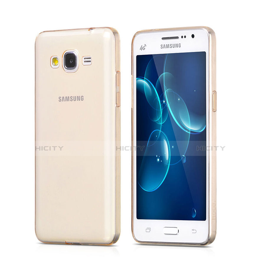 Silikon Schutzhülle Ultra Dünn Hülle Durchsichtig Transparent für Samsung Galaxy Grand Prime SM-G530H Gold