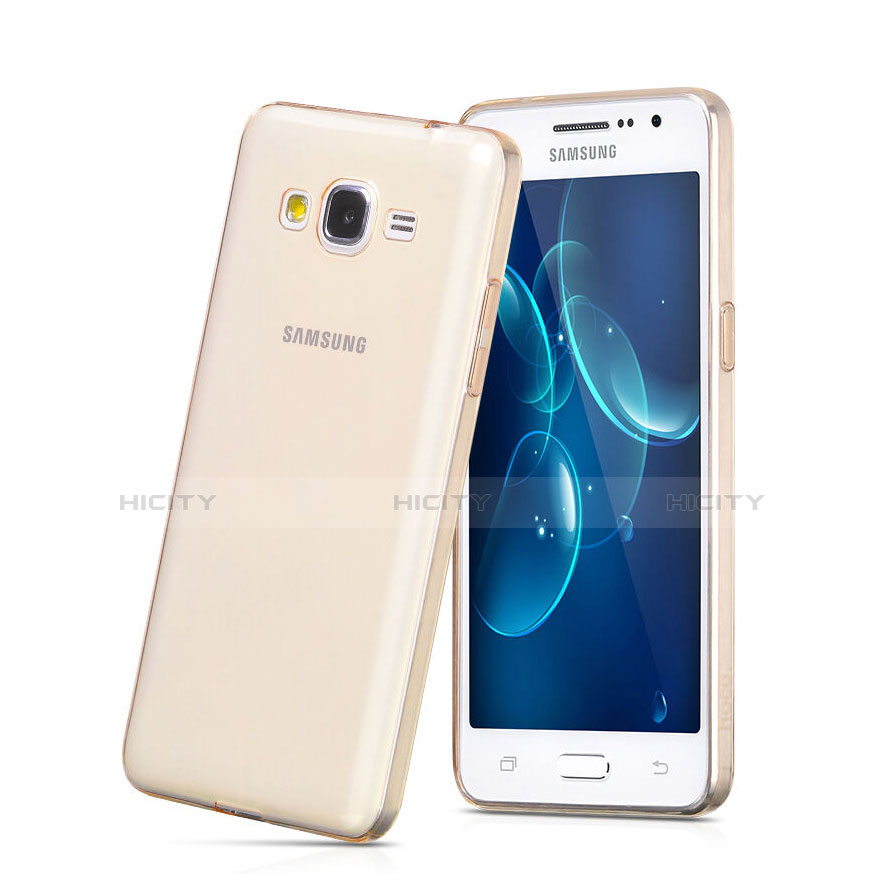 Silikon Schutzhülle Ultra Dünn Hülle Durchsichtig Transparent für Samsung Galaxy Grand Prime SM-G530H Gold