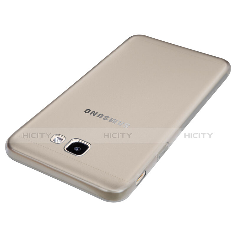 Silikon Schutzhülle Ultra Dünn Hülle Durchsichtig Transparent für Samsung Galaxy On5 (2016) G570 G570F Grau