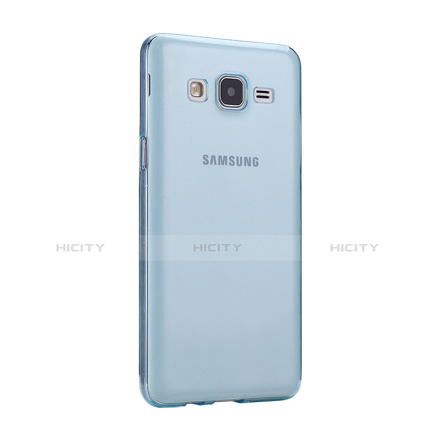 Silikon Schutzhülle Ultra Dünn Hülle Durchsichtig Transparent für Samsung Galaxy On5 Pro Blau