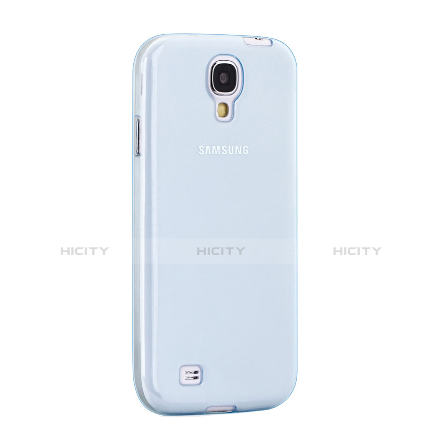 Silikon Schutzhülle Ultra Dünn Hülle Durchsichtig Transparent für Samsung Galaxy S4 IV Advance i9500 Blau