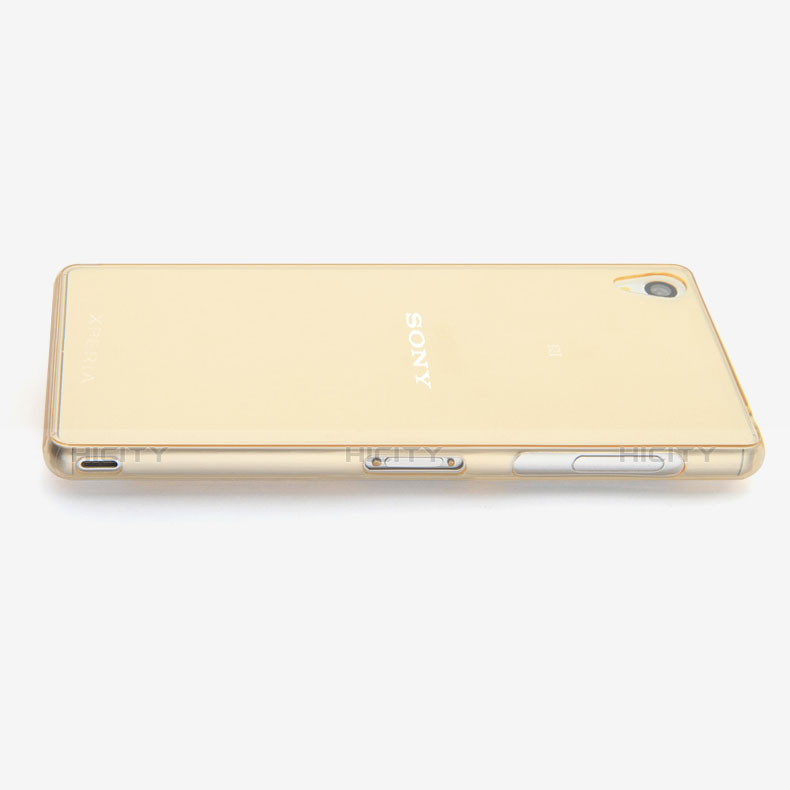 Silikon Schutzhülle Ultra Dünn Hülle Durchsichtig Transparent für Sony Xperia Z3 Gold groß