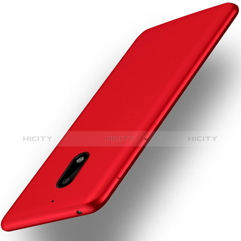 Silikon Schutzhülle Ultra Dünn Hülle für Nokia 6 Rot groß